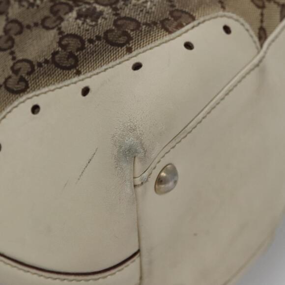 GUCCI GG Canvas Tote Bag Beige Gold - Picture 15 of 16